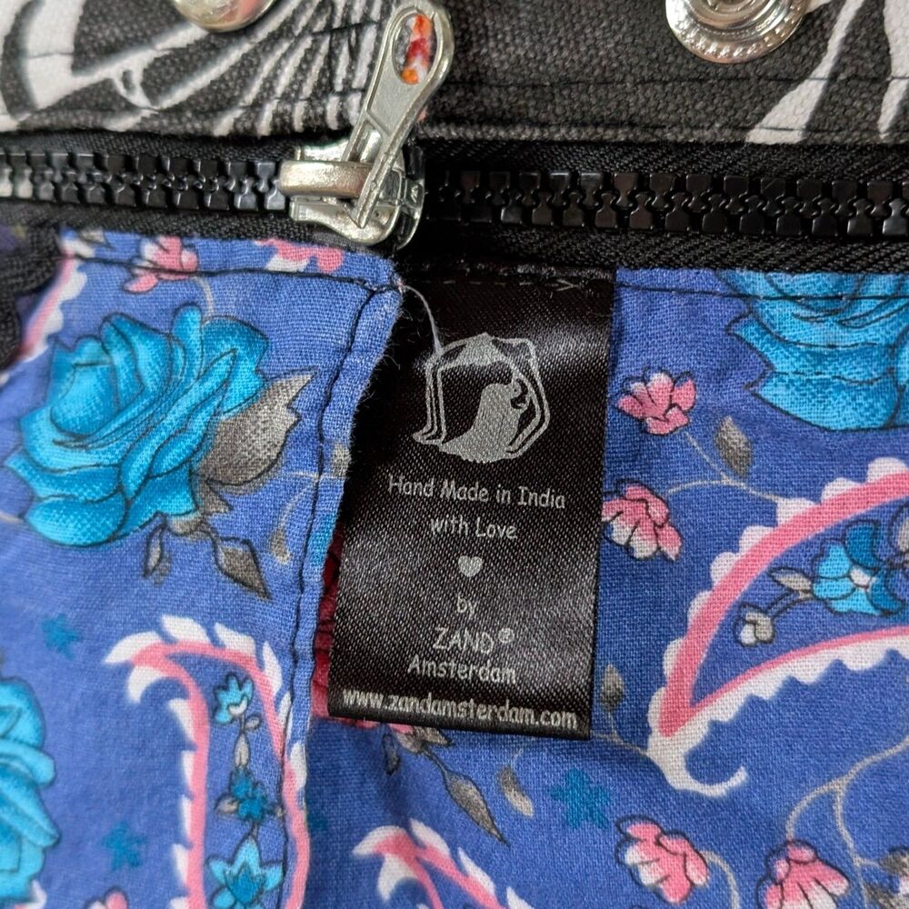 Zand Amsterdam Reversible Wrap Mini Skirt Women's One Size Paisley Floral - Picture 9 of 12